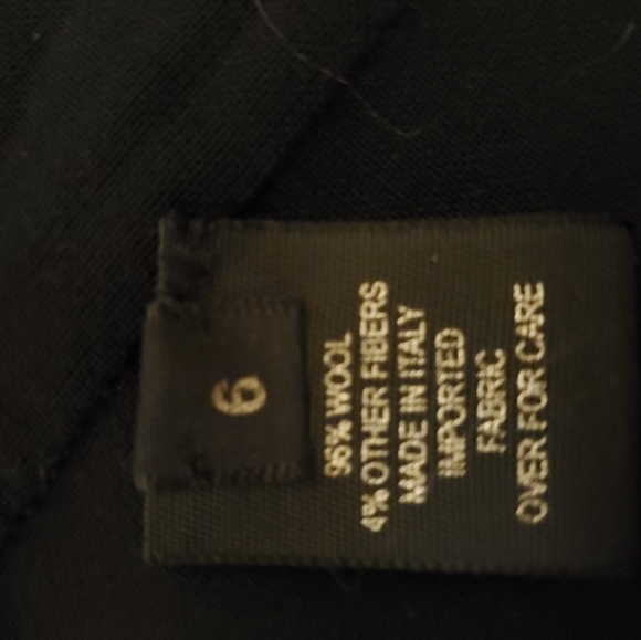 Susan Dell Black 3/4 Sleeve Dress Size 6 - Picture 7 of 10